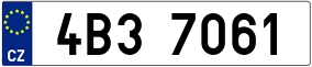 Trailer License Plate